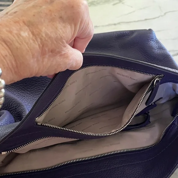 Michael Kors deep purple Crossbody Bag with Tassel - Picture 7 of 11